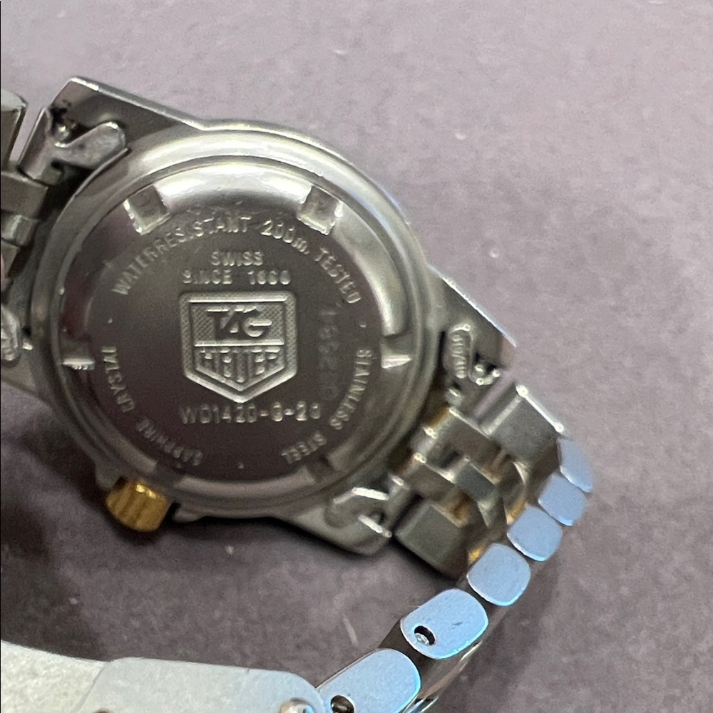 Tag Heuer Gold and Stainless Steel Two-Tone Diver Watch - Picture 5 of 11